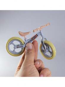 1pc Plastic Assembly Bicycle Building Block Toy, Mini DIY Static Cycling Model, Decorative Balance Bike Puzzle Toy, Random Color Room Decoration - Multicolor - View 5