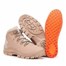 Military Combat Boot Short Top Genuine Leather (Launch) - Màu be - Xem 1