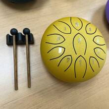 1 pieza Tambor Handpan etéreo de 6 pulgadas con 11 notas, instrumento para principiantes, regalo de Halloween/Navidad - Multicolor - Ver 7