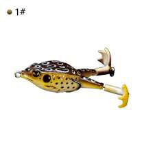 A Floating Bionic Frog Bait, Imitation Frog Spinning Plastic Fishing Baitfishing Tackle
