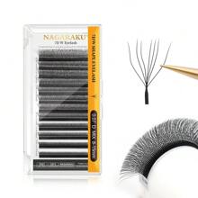 12 linee NAGARAKU 7D a forma di W Estensioni di ciglie preconfezionate a fiore, naturali, morbide e leggere. ciglie piene e dense a sette foglie, estensioni di volume preconfezionate. Estensioni di ciglie a fioritura automatica Y W, ciuffetti di ciglie, ciglie singole, ciglie finte - D - Visualizzare 7