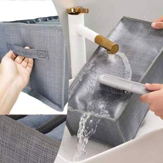 1個升級版衣物抽屜整理盒，衣櫃衣物整理盒，可裝褲子、牛仔褲、毛衣、T恤、薄外套、連衣裙，可疊式衣櫥抽屜整理，家居整理用品，臥室配件，衣櫃整理