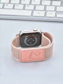 1 条尼龙编织环带，兼容 38/40/41/42/44/45/49 毫米 Apple Watch Ultra2/Ultra/SE2/SE/9/8/7/6/5/4/3/2/1 - 粉砂 - 查看 5