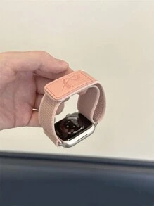 1 条尼龙编织环带，兼容 38/40/41/42/44/45/49 毫米 Apple Watch Ultra2/Ultra/SE2/SE/9/8/7/6/5/4/3/2/1 - 粉砂 - 查看 4