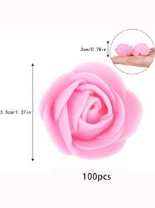 50/100/200/500 piezas Mini rosas de espuma al granel, cabezas de rosas artificiales de espuma para manualidades DIY, decoración de ramos de boda, centros, decoración de fiestas, San Valentín, regalo