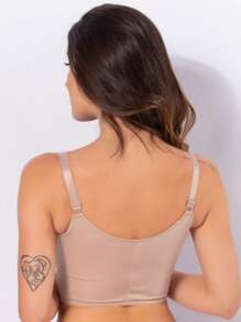 Reinforced Post-Surgical Mammoplasty Support Without Pad - Màu be - Xem 3