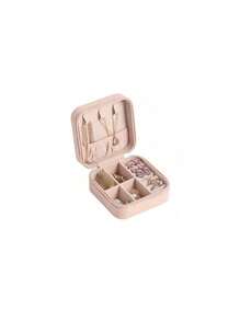 1 Piece Lockable Storage Box, Multi-Layer Pearl Treasure Box With Lock, Double-Layer Drawer Style PU Leather Jewelry Box, Lockable Ring, Earring, Bracelet, Necklace Jewelry Storage Box With Lock, Elegant Lockable Double-Layer Jewelry Box - Earring And Ring Manager, Portable Gift Solution With Lock Double-Layer Jewelry Storage Box, Can Store Earrings, Rings, Watches, Bracelets And Other Accessories, Organize And Store, Holiday Gifts, Give To Exquisite Friends, Double-Layer Lockable Jewelry Box - Manager For Rings, Necklaces And Accessories Decorations Autumn Decor Festival Decor Room Decor Home Decor Fall Decor Bedroom Decor