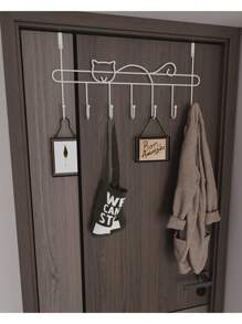 Perchero Gancho Para Puerta Colgador De Ropa - Negro - Ver 3