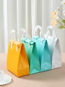 5 peças Sacola Térmica Descartável Não Tecida, Sacola de Presente Portátil, Suprimentos de Decoração para Festa de Aniversário, Festa Familiar e Feriados, Suprimentos Multiuso para Embrulho de Presentes - Multicolorido - Visão 2