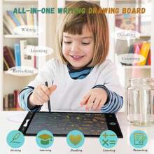 Magic Blackboard For Kids, 12 Inch LCD Writing Tablet, Reusable Writing Tablet, Erasable Drawing Tablet For Boys And Girls - Black - View 3