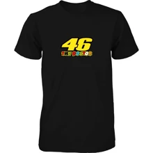 Valentin Men's Shirt Sun And Moon Moto Gp Rossi 46 Role Broken T-Shirt 100% Cotton 01 - màu đen - Xem 2