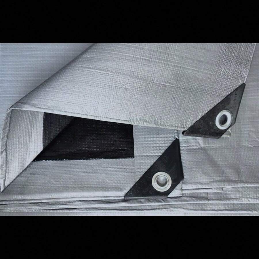 LONA IMPERMEABLE PARA EXTERIOR REFORZADA MEDIDA 3 METROS X 9 METROS - Gris - Ver 1