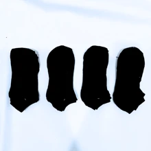 Kit 12 Pairs Of Boys Socket/Youth Socks Plain Black And Printed Short Tube Socks