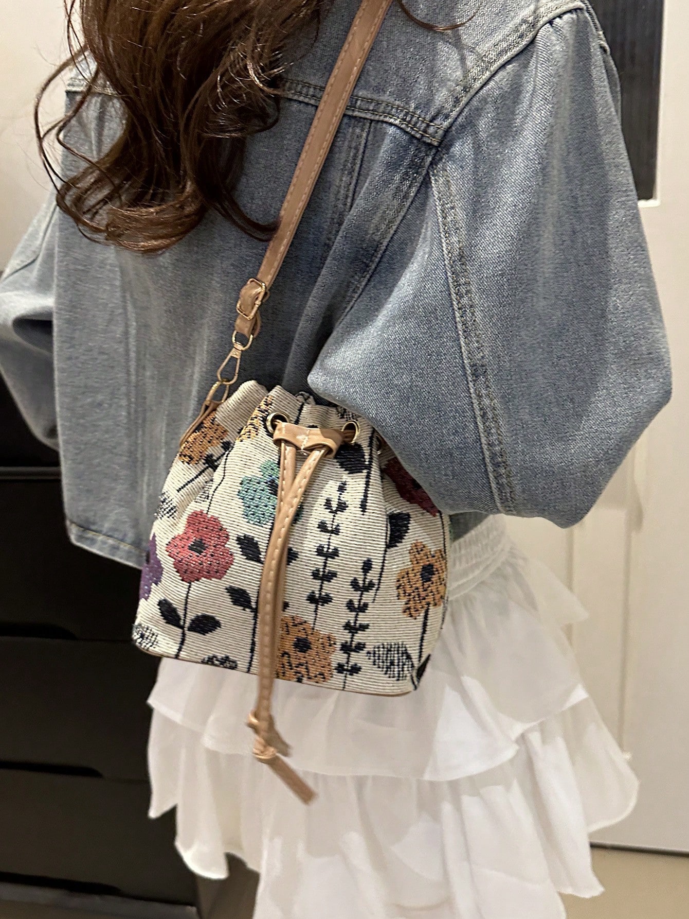 حقيبة كتف صغيرة على الطراز الصيني الجديدة، حقيبة ك...