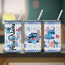 1 cái 12oz được cá nhân hóa có hoa văn khâu dễ thương được in đôi tường cách nhiệt, chống rò rỉ, cốc cà phê bằng thép không gỉ có thể tái sử dụng có nắp và ống hút, thích hợp cho sữa, cà phê, sinh tố, nước trái cây và đồ uống, tuyệt vời cho sinh nhật, Giáng sinh, cắm trại và trở lại trường học - Đầy màu sắc - Xem 14