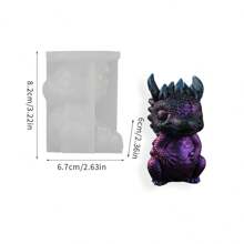 1 件龙宝宝硅胶模具，制作树脂工艺品硅胶模具，用于 DIY 工艺品的可爱环氧树脂硅胶模具，DIY 粘土模具，家居装饰 - 白色 - 查看 8