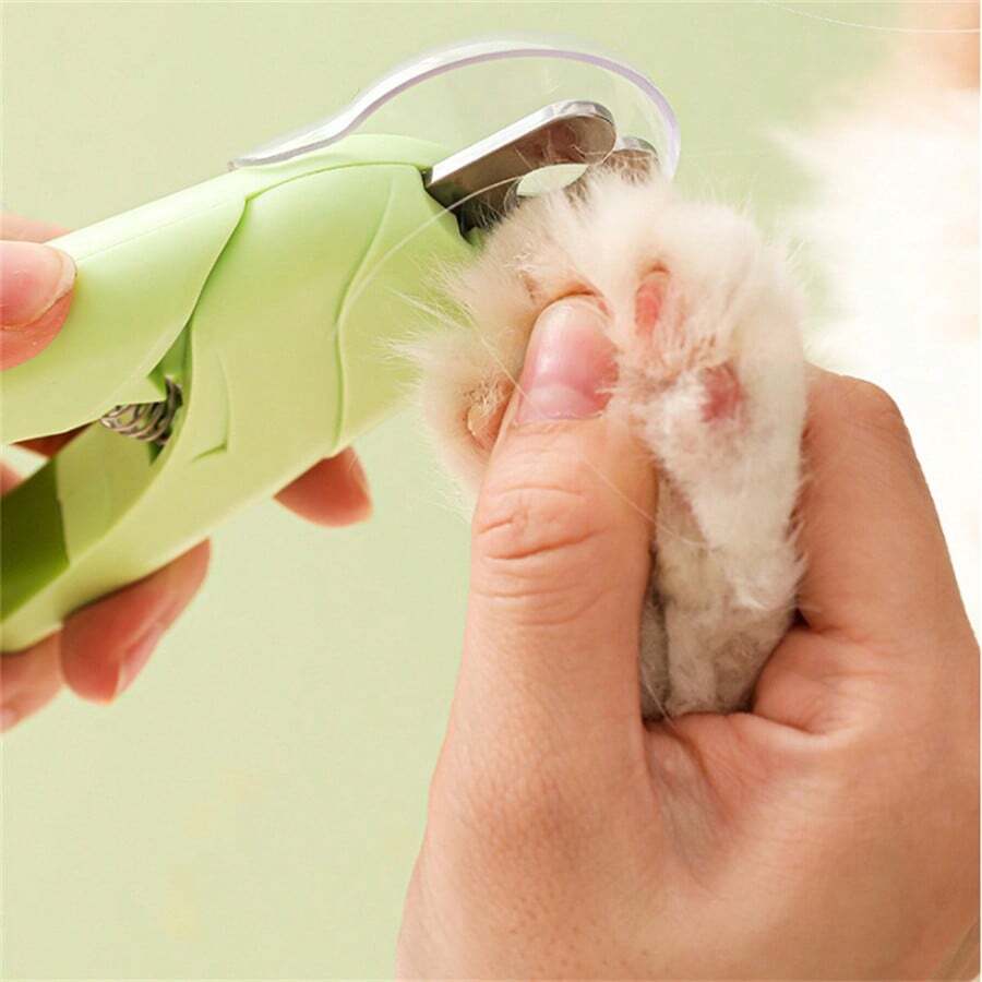 Nail Clipper For Dogs And Cats Kit Pliers And File With LED Light Complete Scissors - màu xanh lá - Xem 1