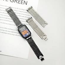 22 毫米不锈钢表带兼容 Redmi Watch 4 表带腕带兼容小米手环 8 Pro Miband 可调节金属表带 Correas - for Watch4/8Pro - 查看 3