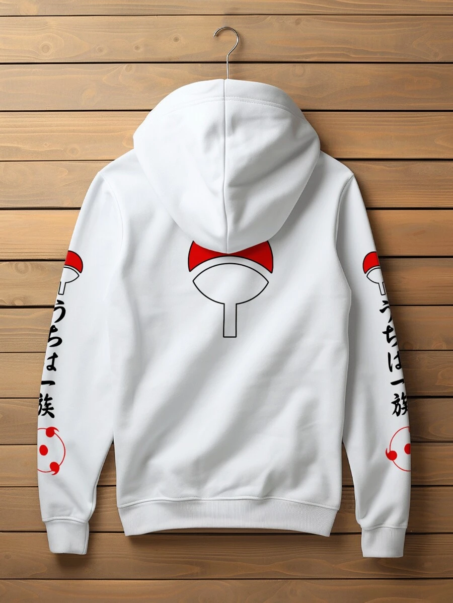 Kangaroo Print Sweatshirt Sasuke Uchiha Kakashi Cloud  Ball