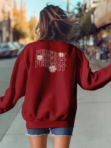 Blouse Sweatshirt Perfect Daisies Flower GOLA 1181 Fluxo FX - 紫紅色 - 查看 4