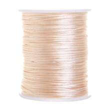 100m/Rolo Cordão Trançado de Nylon de 1,5mm para Nós Chineses, Acabamento, Fabricação de Joias, Pulseiras e Colares