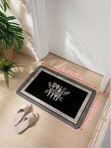 [Grande taille] 1 pièce Tapis de cuisine - Tapis de cuisine anti-fatigue pour l'automne et l'hiver, confortable pour se tenir debout - Imperméable, facile à nettoyer, antidérapant, ensemble de tapis de cuisine épais, convient pour la maison, le bureau, l'évier, la buanderie