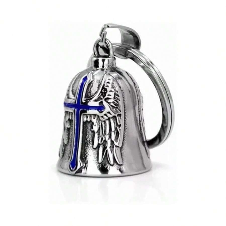 1pc Retro Punk Motorcycle & Bicycle Guardian Angel Bell, Motorcycle