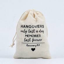 1 件醉酒宿醉套装，宿醉套装，包括生日婚礼单身旅行活动派对用品宿醉袋（仅包含布袋，不含其他配件），圣诞节情人节 - 彩色 - 查看 15