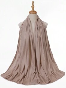 1 件女士平纹莫代尔透气头巾面纱衣服