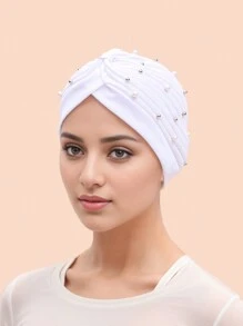 1pc Fashionable Studded Air Layer Watermelon Shaped African Dashiki Hair Wrap Head Turban Hat, Suitable For Daily Use, Parties & Gatherings Hair Sleep Cap - Multicolor - View 17