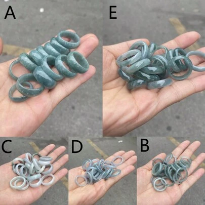 1 Pezzo Anello in Smeraldo Naturale AAAAA, Anello in Giada Verde, Anello in Zaffiro e Smeraldo, Dimensione Uniforme, Perfetto per Anelli, Collezioni e Accessori, Adatto per Regali di San Valentino per Signore, Feste, Ragazze, Regali per Lei