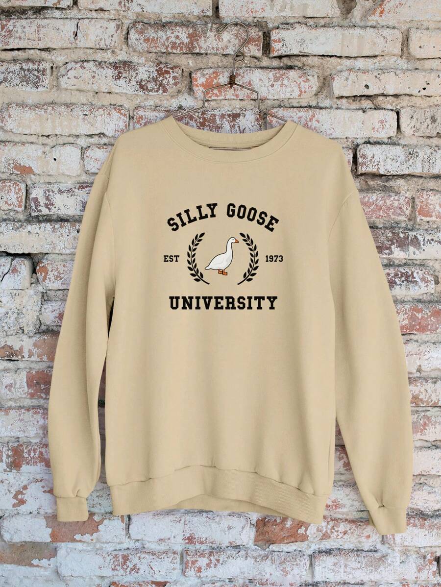 Silly Goose University Sweatshirt GOLA 1185 Fluxo FX - 卡其色 - 查看 1