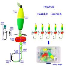 HENGJIA Catfish Float Rigs, Catfishing Tackle Floats With Rattler Rigs For Catfish Fishing 6/0 8/0 10/0 Circle Luminous Hooks - Multicolor - View 24