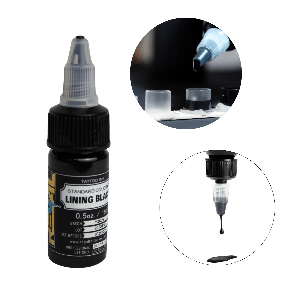 Tattoo Ink Regal Tattoo Ink Lining Black 0.5Oz - Black - View 1