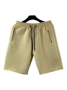 KIT 6 Adult Men's Sweatshirt Shorts With Zipper Bags - 卡其色 - 查看 3
