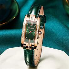 2 pièces/Ensemble Montre de mode de luxe pour femme, montre-bracelet élégante en alliage de luxe avec bracelet en silicone, montre de couple pour homme, cadeau pour les vacances