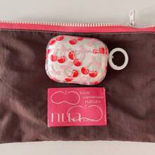 透明双层 IMD 夏日红樱桃插画耳机盒 兼容 Apple AirPods Pro2/AirPods Pro/AirPods3/AirPods2/AirPods4 - 紅色 - 查看 2