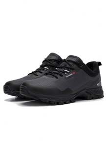 baasploa 2025 New Men's Waterproof Non-Slip Hiking Boots, Plus-Size Outdoor Hiking Shoes, High-Quality Rubber Hiking Shoes