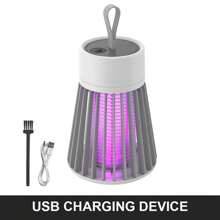 Electric Mosquito Killer Lamp Insect Catcher Fly Bug Zapper Trap LED UV Mozzie - White - View 11