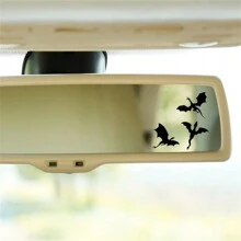 3pcs/Set Tiny Dragons Rearview Vinyl Stickers Halloween Car Decal Waterproof Decal For Car , Laptops And Glass Surfaces - one-size - View 9