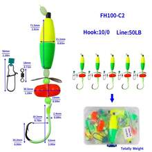 HENGJIA Catfish Float Rigs, Catfishing Tackle Floats With Rattler Rigs For Catfish Fishing 6/0 8/0 10/0 Circle Luminous Hooks - Multicolor - View 14