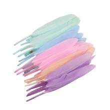 50 Buah Bulu Angsa 10-15cm Aneka Warna, Bulu Lurus Kecil untuk Dekorasi Perhiasan Pesta Pernikahan, Kerajinan Tangan DIY Berwarna-warni - MultiWarna - View 2