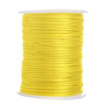 100m/Rolo Cordão Trançado de Nylon de 1,5mm para Nós Chineses, Acabamento, Fabricação de Joias, Pulseiras e Colares