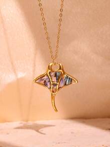 1 Máy Tính Màu Trắng Tự Nhiên Rùa Biển Xà Cừ Devilfish Mặt Dây Chuyền Vòng Cổ Vintage Thanh Lịch Tự Làm Trang Sức Nữ Mùa Hè Biển Đời Trang Sức - nhiều màu - Xem 10