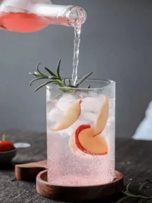 كوب حليب الشاي وكوب المشروبات الباردة المربع البسيط من الزجاج عالي البوروسيليكات قطعة واحدة ، مناسب للمطعم والمطبخ والفندق ومحل المشروبات الباردة والحفلات - شفاف - مشاهدة 5