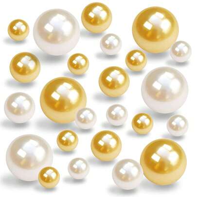 100 perle di riempimento - perle galleggianti per decorazione, candele, vasi, porta pennelli, perle per trucco, decorazione domestica per matrimonio
