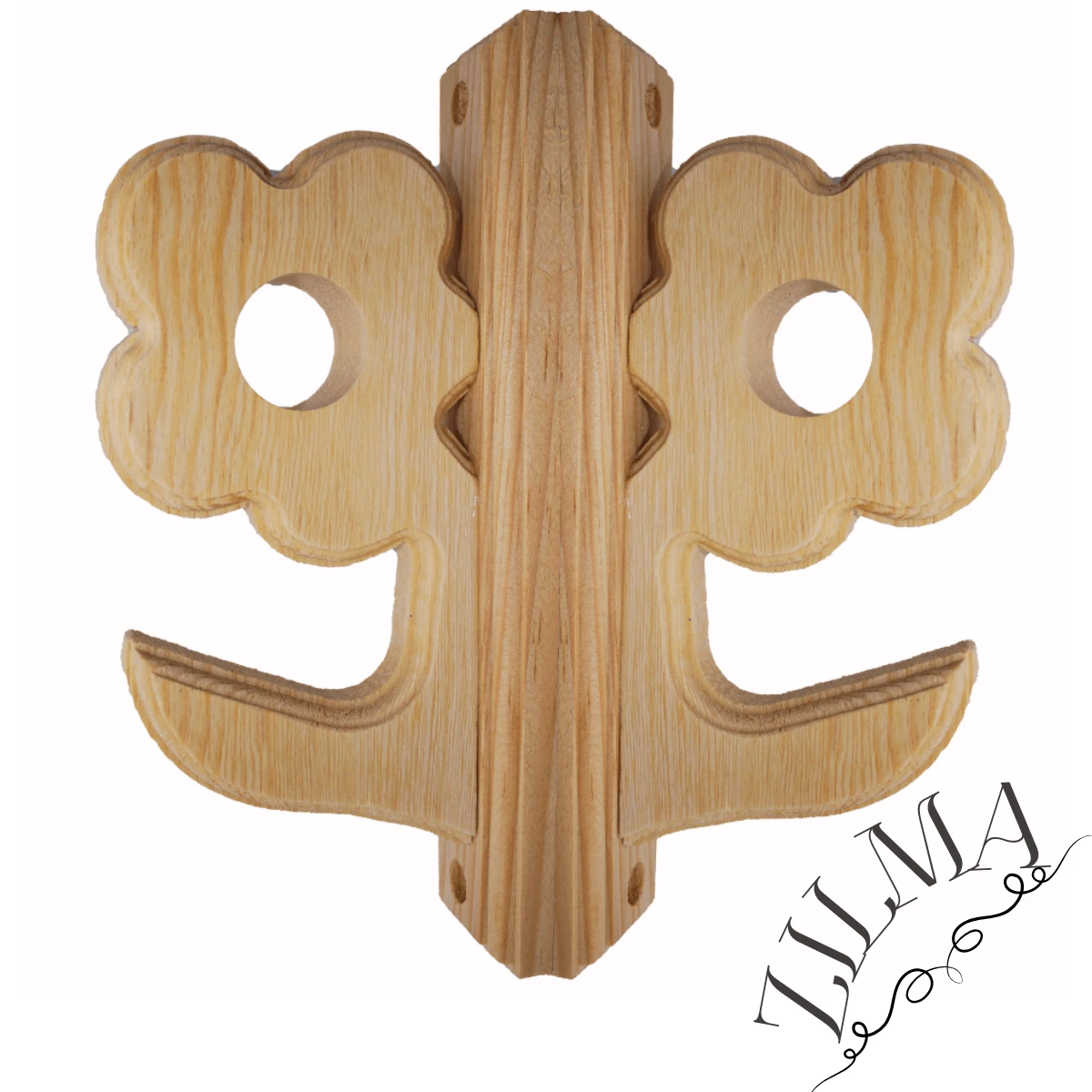 1 Par De Cortineross De Madera - Camel - Ver 1