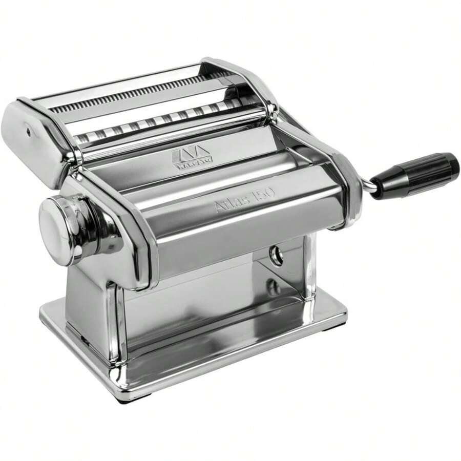 Marcato Atlas 150 Pasta Machine, Made In Italy, 150 Mm, Stainless Steel - Plateado - Ver 1