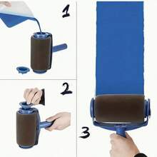 1pc Multi-Functional Sponge Paint Roller Brush With Self-Sucking Large Bucket Brush, Wall Paint Brush, Latex Paint Wall Brush, Fine Bristle, No-Corner-Missed Design, Suitable For Home Painting And Wallpaper Application - one-size - View 6