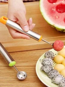 1pc Watermelon Shaped Melon Baller Scoop, Ice Cream Scooper - Multicolor - View 2
